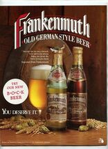 Frankenmuth Old German Style Beer Large Table Top Sign &amp; Gift Bag - $17.82