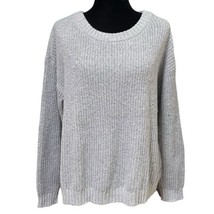 Evri Gray Ribbed Crewneck Knit Pullover Sweater Size 1X - £15.04 GBP