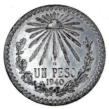 Lot: 1940 &amp; 1967 Mexico 1-Pesos, Old Silver Coins Foreign Money Collectible Gift - £31.13 GBP
