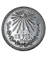 Lot: 1940 &amp; 1967 Mexico 1-Pesos, Old Silver Coins Foreign Money Collecti... - £30.63 GBP