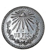 Lot: 1940 &amp; 1967 Mexico 1-Pesos, Old Silver Coins Foreign Money Collecti... - $38.95