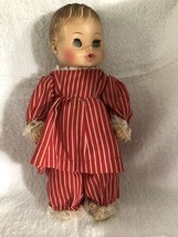 Vintage Horsman  Baby Doll 1970’s 13” Tall Eyes Open &amp; Shut Lashes Drinks &amp; Wets - $15.83