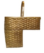 VTG Wicker Stair Step Basket Organizer Handle Rustic Cottage Farmhouse M... - $35.06