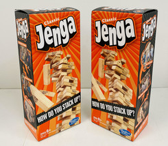 2-PACK~Official JENGA Classic Game Stacking Wooden Falling Tumble Blocks... - £19.77 GBP
