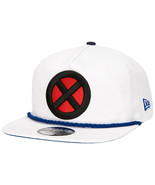 X-Men Logo White Colorway New Era Adjustable Golfer Rope Hat White - £37.44 GBP
