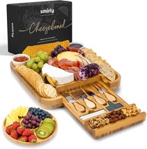 Charcuterie Boards Gift Set Charcuterie Board Set Bamboo Cheese Board Set Unique - £73.48 GBP