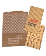 Vintage Store Paper Shopping Bag Sack Lot Prop Ephemera Sears Ace Ben Fr... - €29,08 EUR