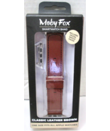 MobyFox Classic Brown Leather Band - Apple Watches Series 3/4/5/6/7/8/SE... - £7.49 GBP