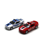 5 &quot; 2014 Chevy Camaro Police/Firefighter Scale 1:38 White/Red Pull-Back ... - £13.27 GBP