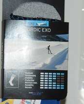 Salomon Nordic EXO Ski Crew XL Socks 1 Pair Union Blue and Black image 2