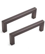COLLINETS 4 Inch Cabinet Pulls, Modern Square Collection, Solid Stainles... - $38.30+