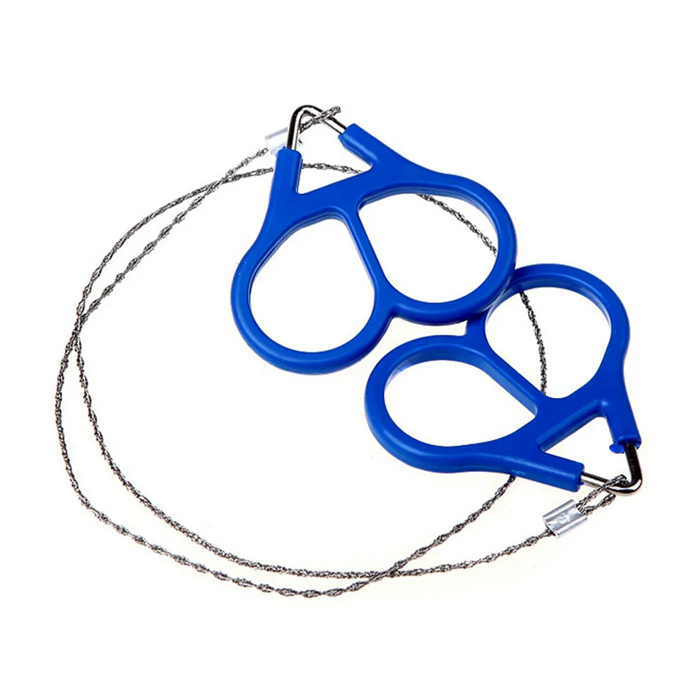 Saw Wire EDC Emergency Survival Gear Outdoor Plastic Steel Ring Scroll Travel - £7.61 GBP