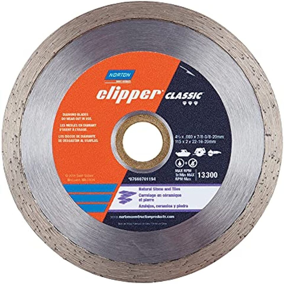 Norton Diamond Wheel Tile Saw Blade, Clipper Classic Diamond Cutting Wheel, - $26.06