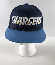 Los Angeles Chargers Baseball Hat 210Fitted Flexfit Blue Pinstripe - 7 1/4-7 5/8 - £15.81 GBP