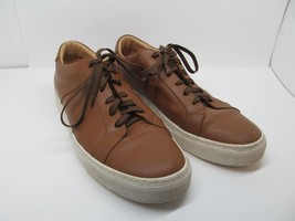 Greats Brooklyn Mens Brown Leather Lace Up Sneakers Size US 13 EUR 46 Made Italy - £38.27 GBP