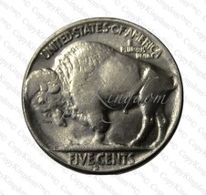 1937 D Five Cent 3 Leg Buffalo Nickel Rare &amp; Sort After COPY Coin - $14.99