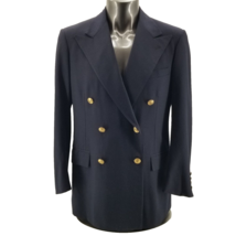 Polo Ralph Lauren Classic Navy gold button Double Breasted Mens Blazer 40R - £131.49 GBP