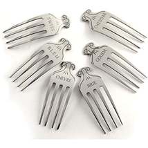 Stainless Steel Cheese Markers, Set of 6 Label Sign set - £21.34 GBP