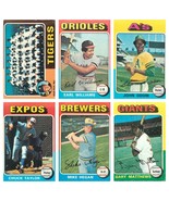 1975 Topps Baseball Singles 6 - 99 U-Pick EX. - £0.98 GBP