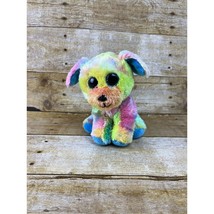 Ty Beanie Baby &#39;Max&#39; the Autism Awareness Dog (6 inch) Rainbow - £10.31 GBP