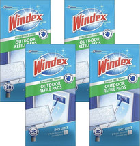 Windex Outdoor Refill Pads for Cleaning Glass Windows &amp; More 4 Packs 8 Pad Total - £38.66 GBP