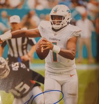 TUA TAGOVAILOA MIAMI DOLPHINS Signed Autographed 8x10 photo AUTO - COA - £101.51 GBP