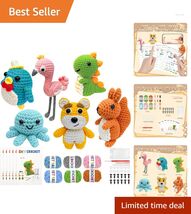 Beginner's Crochet Kit - 6 Animal Designs with Step-by-Step Video Tutorials - $74.20