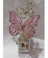 Bath &amp; Body Works Wallflower Scent Control Lighted Plug pink BUTTERFLY Q... - $43.99