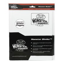 Monster Protectors Binder: 9-Pocket Monster Matte White Binder with Whit... - £22.28 GBP