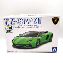 Aoshima: 1/32 The Snap Kit Lamborghini Aventador S (Pearl Green) Scale M... - $313.48 MXN