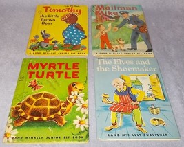  Junior Elf Book Lot of 4 Myrtle Turtle Mailman Mike Timothy Little Brown Bear - £10.40 GBP