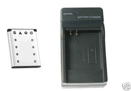 Battery + Charger for Casio EX-ZS5SR EX-ZS5PK EX-ZS5BK - £21.11 GBP