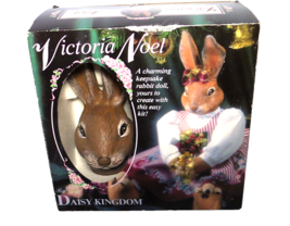Vtg Daisy Kingdom Victoria Noel Rabbit Doll Kit Ceramic Head - Easter/ Christmas - £18.64 GBP
