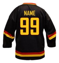 Any Name Number Team Germany Men Sewn Hockey Jersey Black Any Size image 5