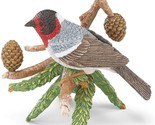 Lenox Red Faced Warbler Garden Bird Figurine Pine Cones Branch Limited E... - $46.00