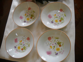 * 4 Stratford by Mikasa Nita DesignSummer Melody 5.5&quot; Bowls Flower L9008 - £20.03 GBP