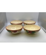 Set of 4 Franciscan APPLE Oatmeal Bowls Made in USA - $2,218.38 MXN