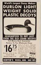 1957 Print Ad Herter&#39;s Durlon Plastic Duck Decoys Waseca,Minnesota - £7.04 GBP