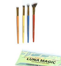 Luna Magic Beauty  4-Piece Makeup Brush Set - Blend It Girl! - £6.58 GBP