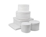 6 Piece Quilted Dinnerware Storage Starter Set - Includes 4 Plate Cases,... - $42.99