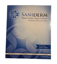 Saniderm Tattoo Aftercare Bandage Protect &amp; Heal 8 x 10 Inch 3Pk 12/2025... - £12.62 GBP