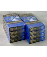 Lot of 8 Maxell VHS Tapes Premium Grade T-120 Blank  6 Hour Video Factor... - $638.23 MXN