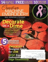 Creative Machine Embroidery Magazine Sept/Oct 2010 Halloween Projects La... - $5.00