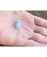 Vintage Baby/Child Face Blue Button, Gold Hair, Red Lips, La Mote, Shank - $190.06 MXN