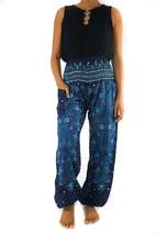 Blue PEACOCK Women Boho Pants Hippie Pants Yoga Pants - £14.38 GBP