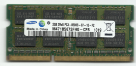 M471B5673FH0-CF8 Samsung PC3-8500 2 GB SO-DIMM 1066 MHz PC3-8500 DDR3 Me... - $31.11