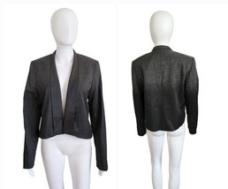 Elie Tahari Open Front Wool &quot;Skyler&quot; Gray Ombre Jacket Size 12 New $448 - $84.15