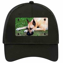Great Dane Dog Novelty Black Mesh License Plate Hat - £23.17 GBP