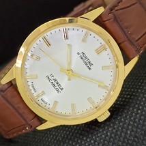 Gents Montine 17 Jewels Incabloc Winding Swiss Gold Plated Watch a285409-15 - £18.11 GBP