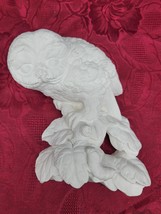 Owl Wall Hanging Ceramic Bisque Ready to Paint 7x6 in Hanging Loop Installed VTG - £11.42 GBP